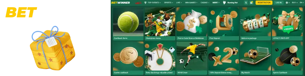 Bonos de bienvenida BetWinner